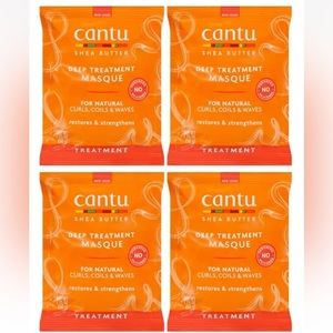 Cantu Shea Butter Deep Treatment Masque for Natural Curls & Waves 1.75oz 4 pack*